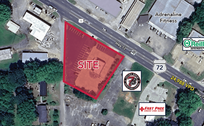 Pictures of Retail, Land, Restaurant property located at 1310 US-72, Corinth, MS 38834 for lease - image #1