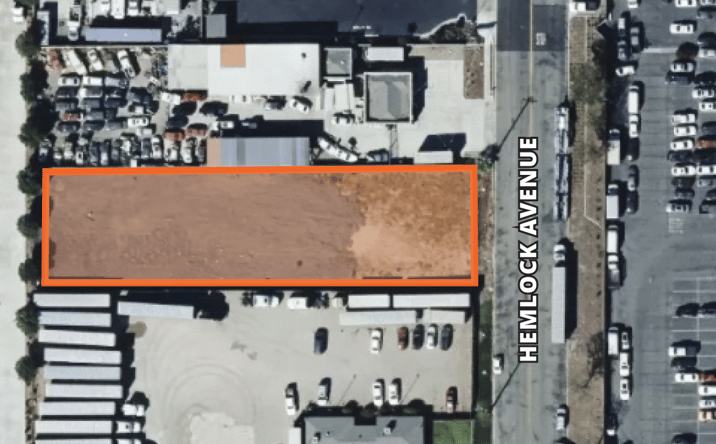 Pictures of Land property located at 10570 Hemlock Ave, Fontana, CA 92337 for lease - image #1