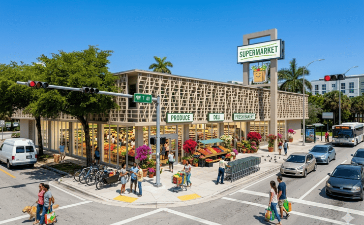 Pictures of Office, Retail property located at 5800 NW 7th Ave, Miami, FL 33127 for lease - image #1