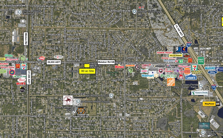 Pictures of Land property located at 110 Greenacre Dr SE, Palm Bay, FL 32909 for lease - image #1