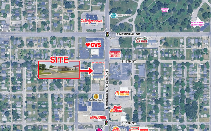 Pictures of Retail property located at 2001 S Madison St, Muncie, IN 47302 for lease - image #1