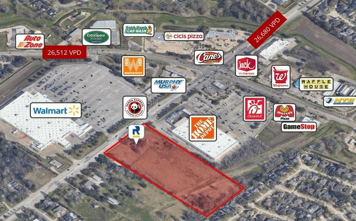 Pictures of Retail, Land property located at 3205 Dixie Farm Rd, Pearland, TX 77581 for lease - image #1