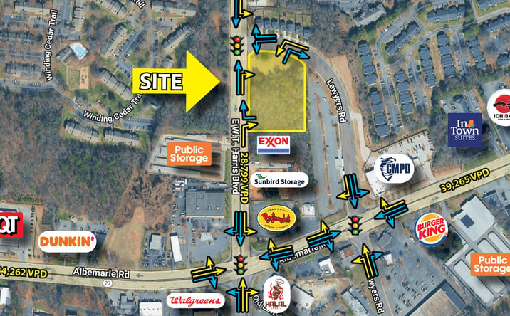 Pictures of Retail, Land property located at 8519 E W.T. Harris Blvd, Charlotte, NC 28227 for lease - image #1