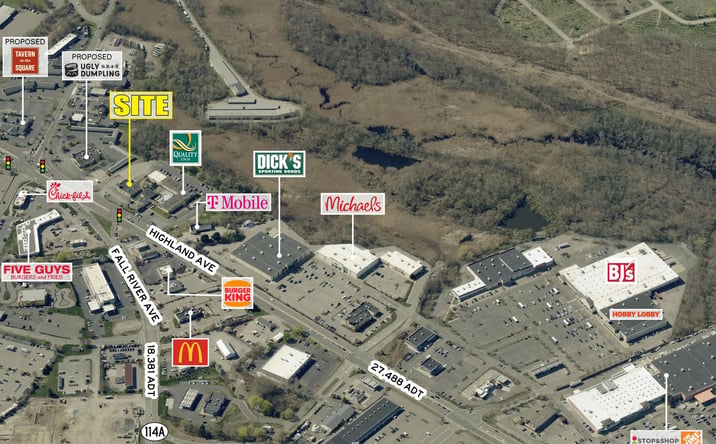 Pictures of Retail, Restaurant property located at 353 Highland Ave, Seekonk, MA 02771 for lease - image #1