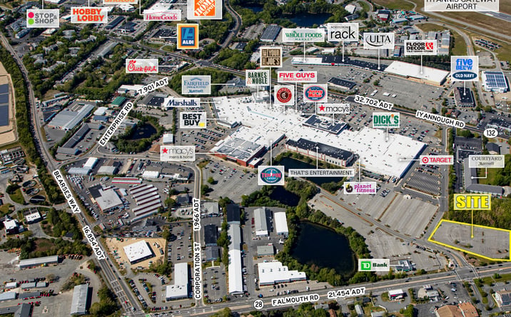 Pictures of Land property located at 180 Falmouth Rd, Hyannis, MA 02601 for lease - image #1