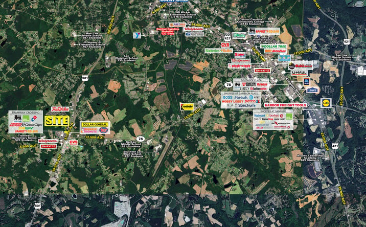 Pictures of Land property located at 2220 Jefferson Davis Hwy, Sanford, NC 27330 for lease - image #1