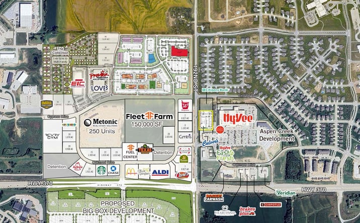 Pictures of Retail property located at Hwy 370 & 192nd Street, Gretna, NE 68028 for lease - image #1