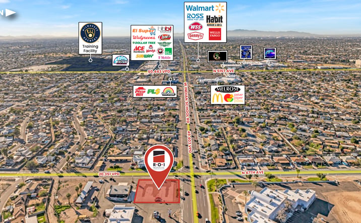 Pictures of Land property located at 4641 W Indian School Rd, Phoenix, AZ 85031 for lease - image #1