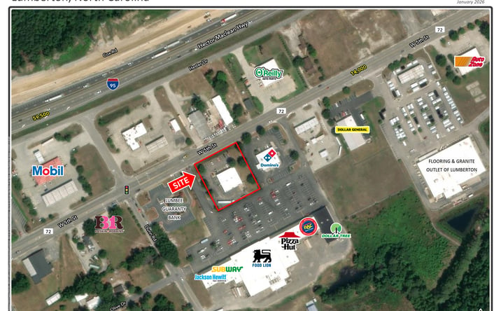 Pictures of Retail property located at 2797 W 5th St, Lumberton, NC 28358 for lease - image #1
