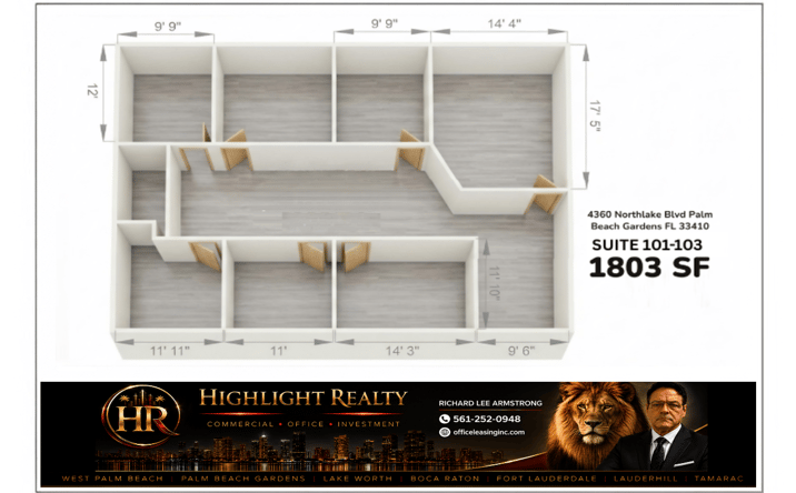 Pictures of Office property located at 4360 Northlake Blvd, Palm Beach Gardens, FL 33410 for lease - image #1