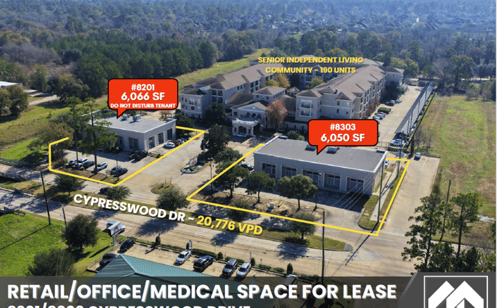 Pictures of Retail property located at 8201 Cypresswood Dr, Spring, TX 77379 for lease - image #1
