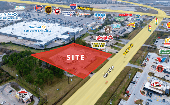 Pictures of Retail, Land property located at 3000 FM1764, La Marque, TX 77568 for lease - image #1