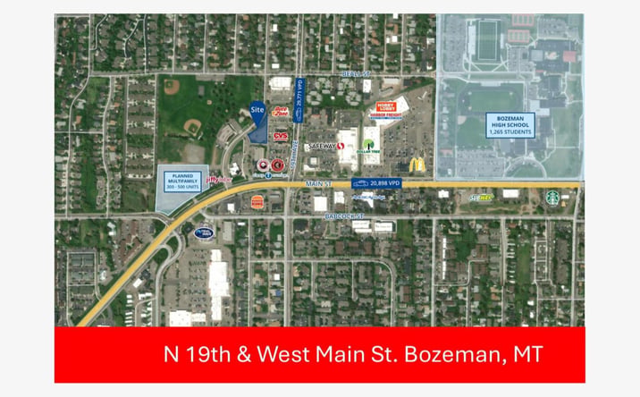 Pictures of Retail property located at N 19th & W Main St, Bozeman, MT 59718 for lease - image #1