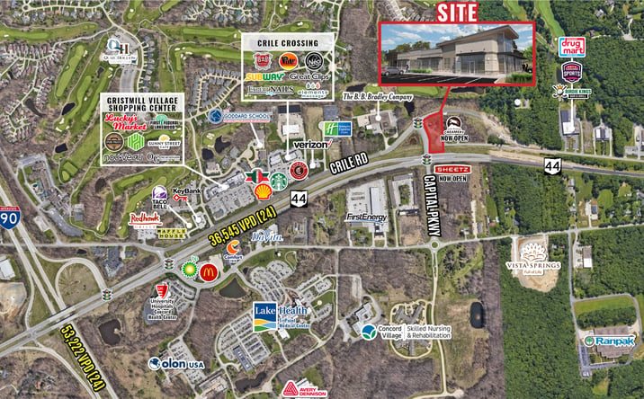 Pictures of Land, Retail property located at 7850 Old Crile Road, Painesville, OH 44077 for lease - image #1