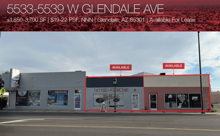 Pictures of Retail property located at 5533-5539 W Glendale Ave, Glendale, AZ, Glendale, AZ 85301 for lease - image #1