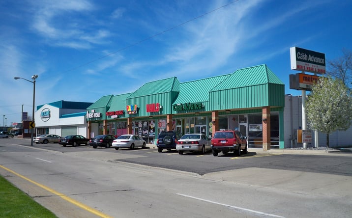 Pictures of Retail property located at 18065-18085 E. 8 Mile Road, Eastpointe, MI 48021 for lease - image #1