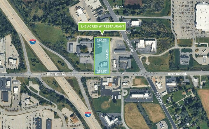 Pictures of Retail, Land, Restaurant property located at 9143 Birch Run Rd, Birch Run, MI 48415 for lease - image #1