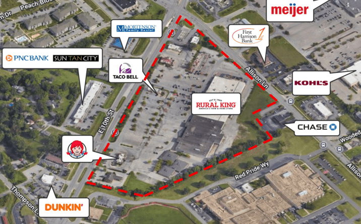 Pictures of Retail property located at 2954 E 10th Street, Jeffersonville, IN 47130 for lease - image #1