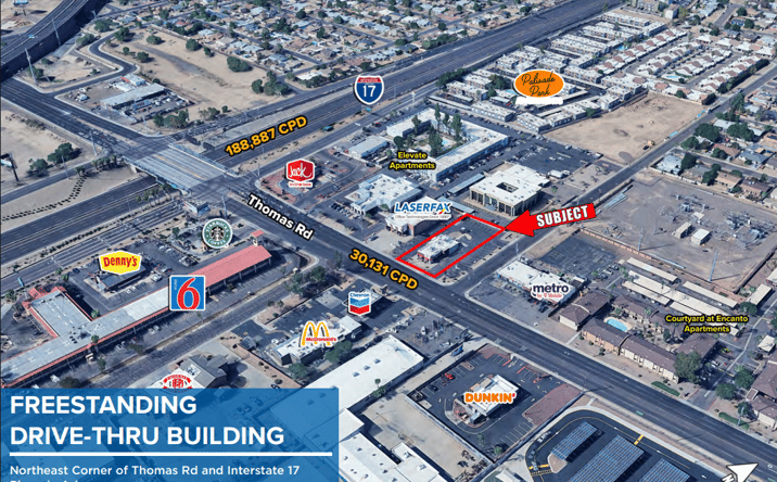 Pictures of Retail property located at 2402 W Thomas Rd, Phoenix, AZ 85015 for lease - image #1