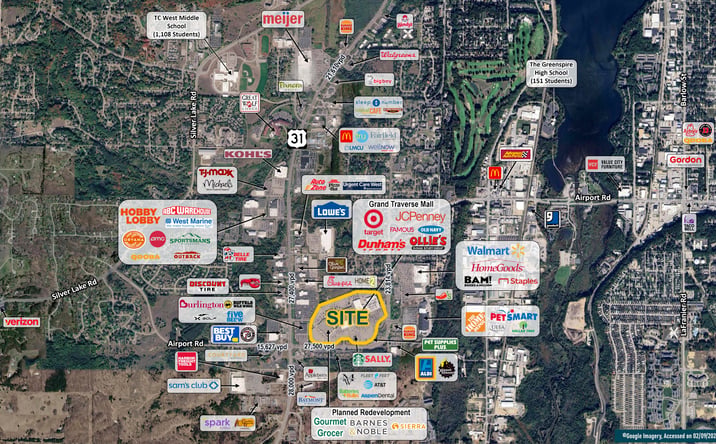Pictures of Retail property located at 3200 W South Airport Rd, Traverse City, MI 49684 for lease - image #1