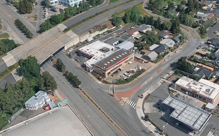 Pictures of Retail, Industrial property located at 2121 El Camino Real, Redwood City, CA 94063 for lease - image #1
