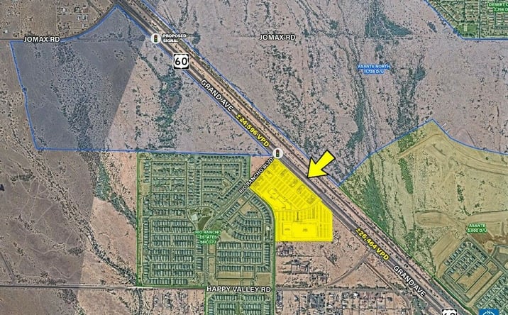 Pictures of Land, Retail property located at Grand Ave & Rio Rancho Blvd | SWC, Surprise, AZ 85387 for lease - image #1
