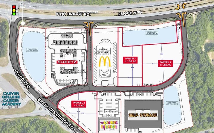 Pictures of Retail, Land, Restaurant property located at 12420 Iron Bridge Rd, Chester, VA 23831 for lease - image #1