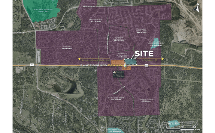 Pictures of Retail, Land property located at NEQ of RM 1431 & Sendero Springs Dr, Round Rock, TX 78681 for lease - image #1