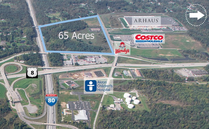 Pictures of Land property located at 65 acres (Divisible), Boston Heights, OH 44264 for lease - image #1