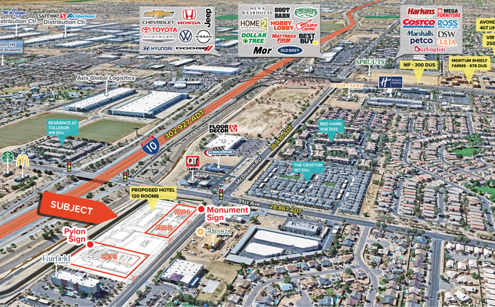Pictures of Retail, Office, Restaurant property located at 9085 W McDowell Rd, Tolleson, AZ 85353 for lease - image #1
