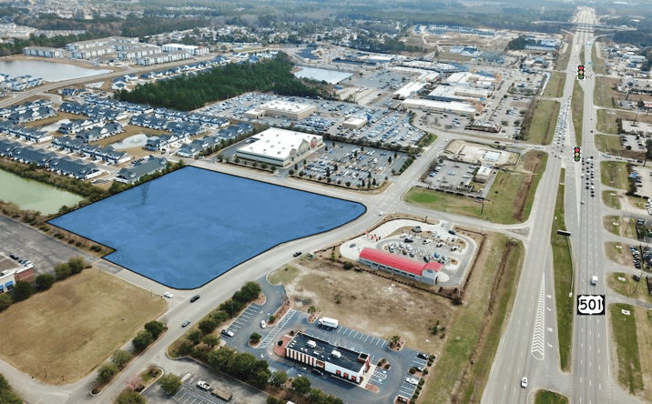 Pictures of Land property located at Glenforest Rd, Myrtle Beach, SC 29579 for lease - image #1