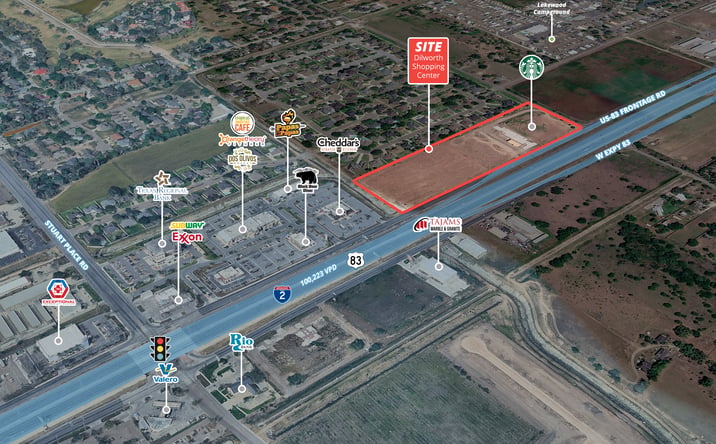 Pictures of Retail property located at NWC Dilworth & Expy 83, Harlingen, TX 78552 for lease - image #1