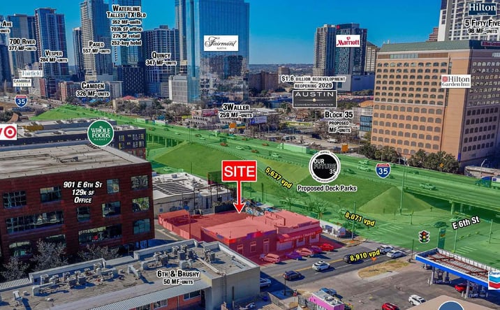 Pictures of Retail, Office, Restaurant property located at 805-809 E 6th St, Austin, TX 78702 for lease - image #1