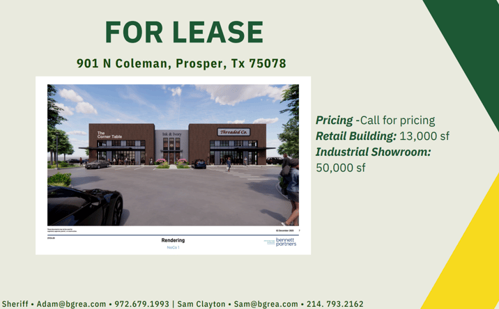 Pictures of Retail, Industrial, Office property located at 881 N Coleman St, Prosper, TX 75078 for lease - image #1