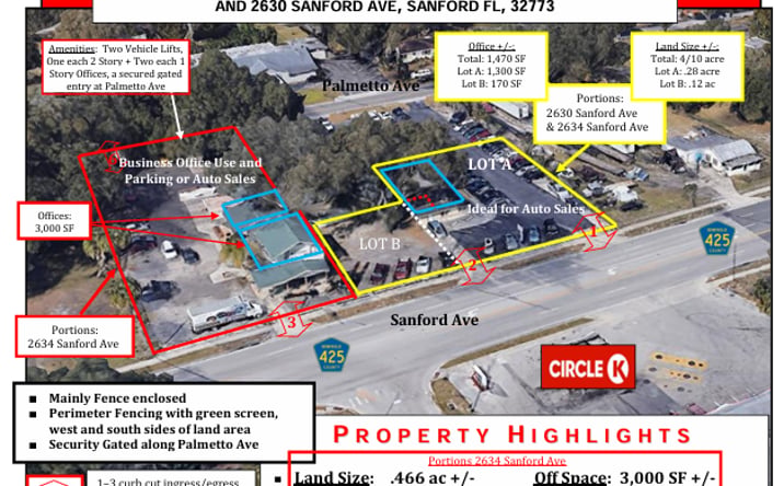 Pictures of Retail property located at 2630 Sanford Ave, Sanford, FL 32773 for lease - image #1