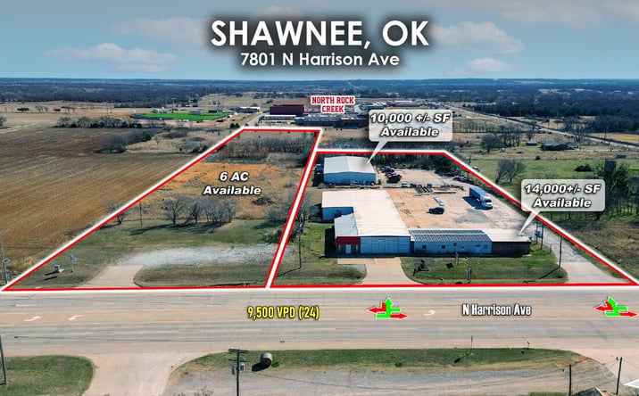 Pictures of Industrial property located at 7801 N Harrison Ave, Shawnee, OK 74804 for lease - image #1
