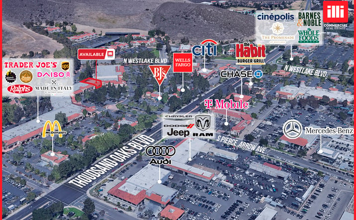 Pictures of Retail property located at 3835e E Thousand Oaks Blvd, Westlake Village, CA 91362 for lease - image #1
