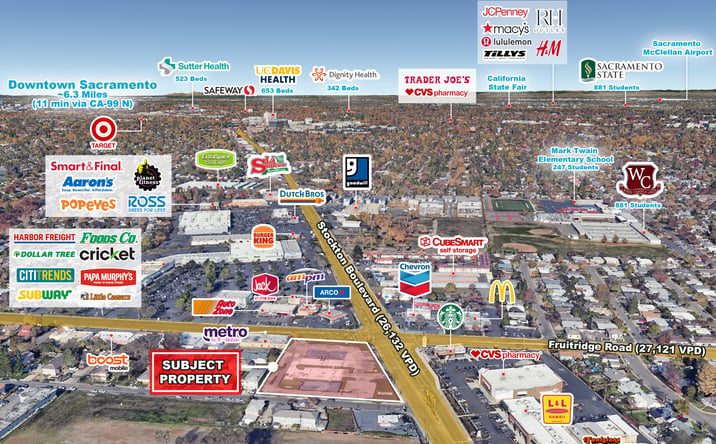 Pictures of Retail property located at 5610 Stockton Blvd, Sacramento, CA 95824 for lease - image #1