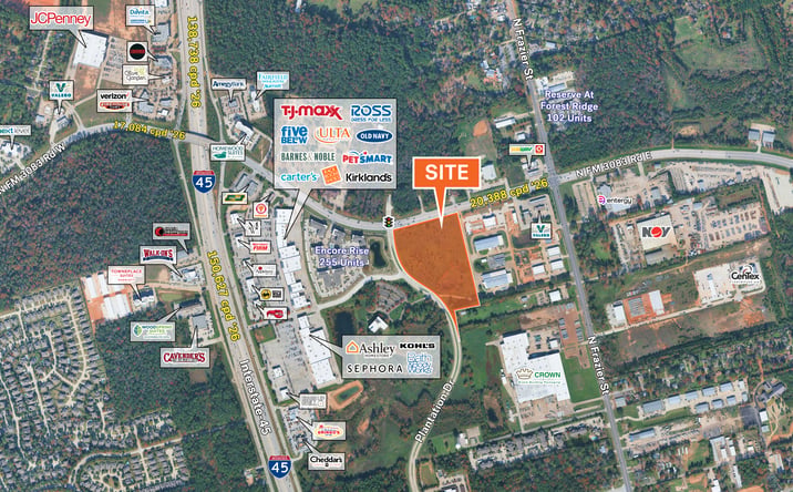 Pictures of Land property located at SEC of FM 3083 & Plantation Dr, Conroe, TX 77303 for lease - image #1