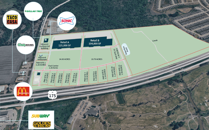 Pictures of Retail property located at NWQ Hwy 175 & FM 148, Crandall, TX 75114, Terrell, US 75160 for lease - image #1