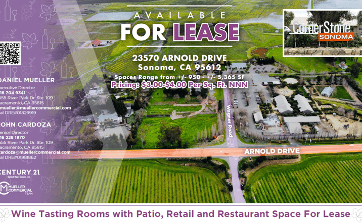 Pictures of Retail, Restaurant property located at 23570 Arnold Drive, Sonoma, CA 95476 for lease - image #1