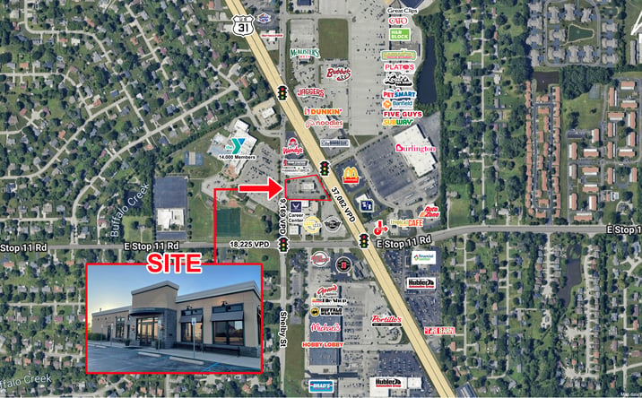 Pictures of Restaurant, Retail property located at 7940 US 31 S, Indianapolis, IN 46227 for lease - image #1