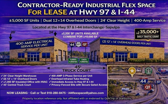 Pictures of Industrial, Office property located at 1216 N 10th St, Sapulpa, OK 74066 for lease - image #1
