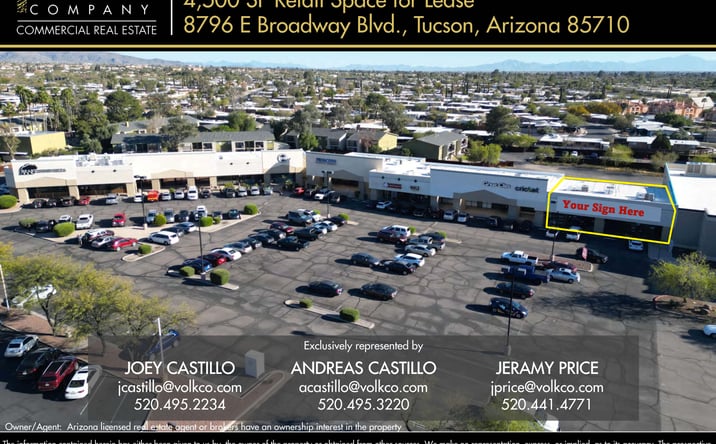 Pictures of Retail property located at 8796 E Broadway Blvd, Tucson, AZ 85710 for lease - image #1