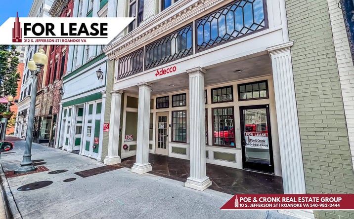 Pictures of Retail, Office property located at 312 S Jefferson St, Roanoke, VA 24011 for lease - image #1