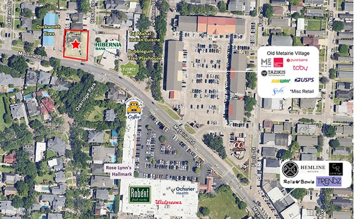 Pictures of Retail, Land property located at 1001 Metairie Rd, Metairie, LA 70005 for lease - image #1