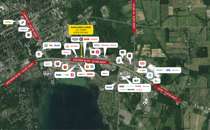 Pictures of Land property located at 160 Eastern Blvd, Canandaigua, NY 14424 for lease - image #1