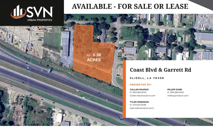 Pictures of Land property located at Coast Blvd & Garrett Rd, Slidell, LA 70458 for lease - image #1