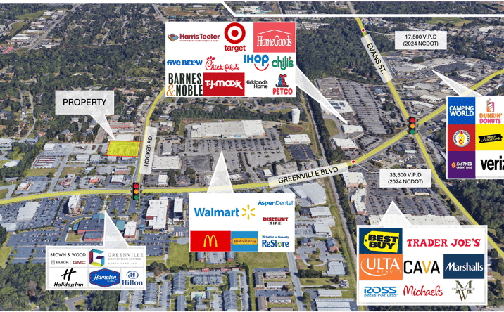 Pictures of Office, Retail, Industrial property located at 1530 Hooker Rd, Greenville, NC 27834 for lease - image #1