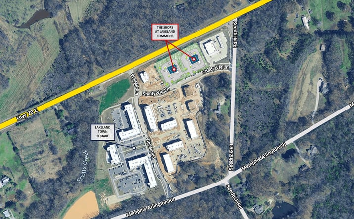 Pictures of Retail property located at Hwy 70 & Seedtick Rd, Lakeland, TN 38002 for lease - image #1